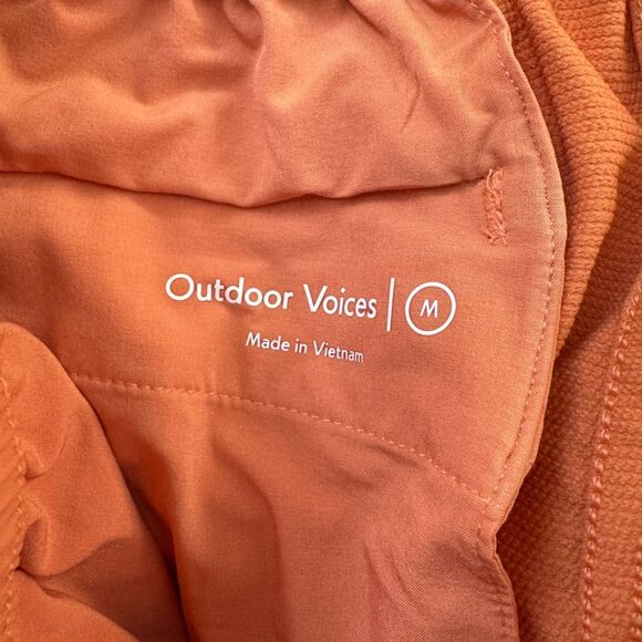 OUTDOOR VOICES Women's Rectrek Pants In Sierra Orange Size Medium - Picture 9 of 10